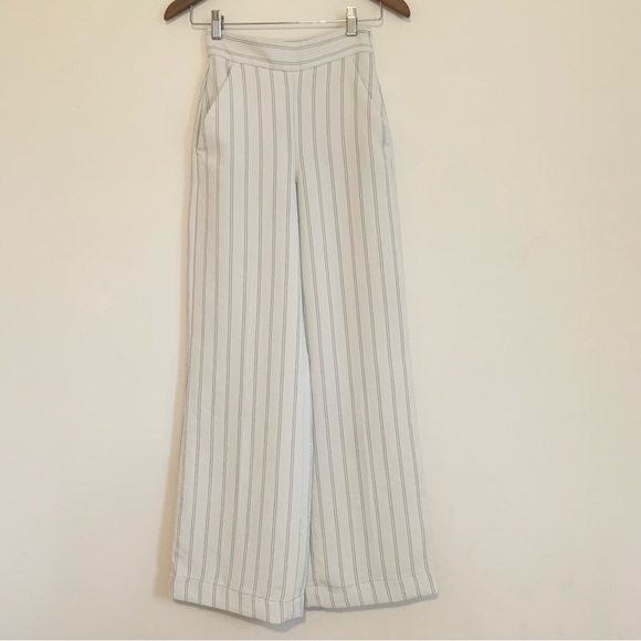 Artizia Wilfred Faun Pant White Grey Stripped Sz 00 - Picture 3 of 12